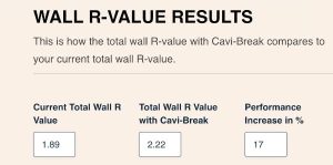 ATI Wall R-value calulator results